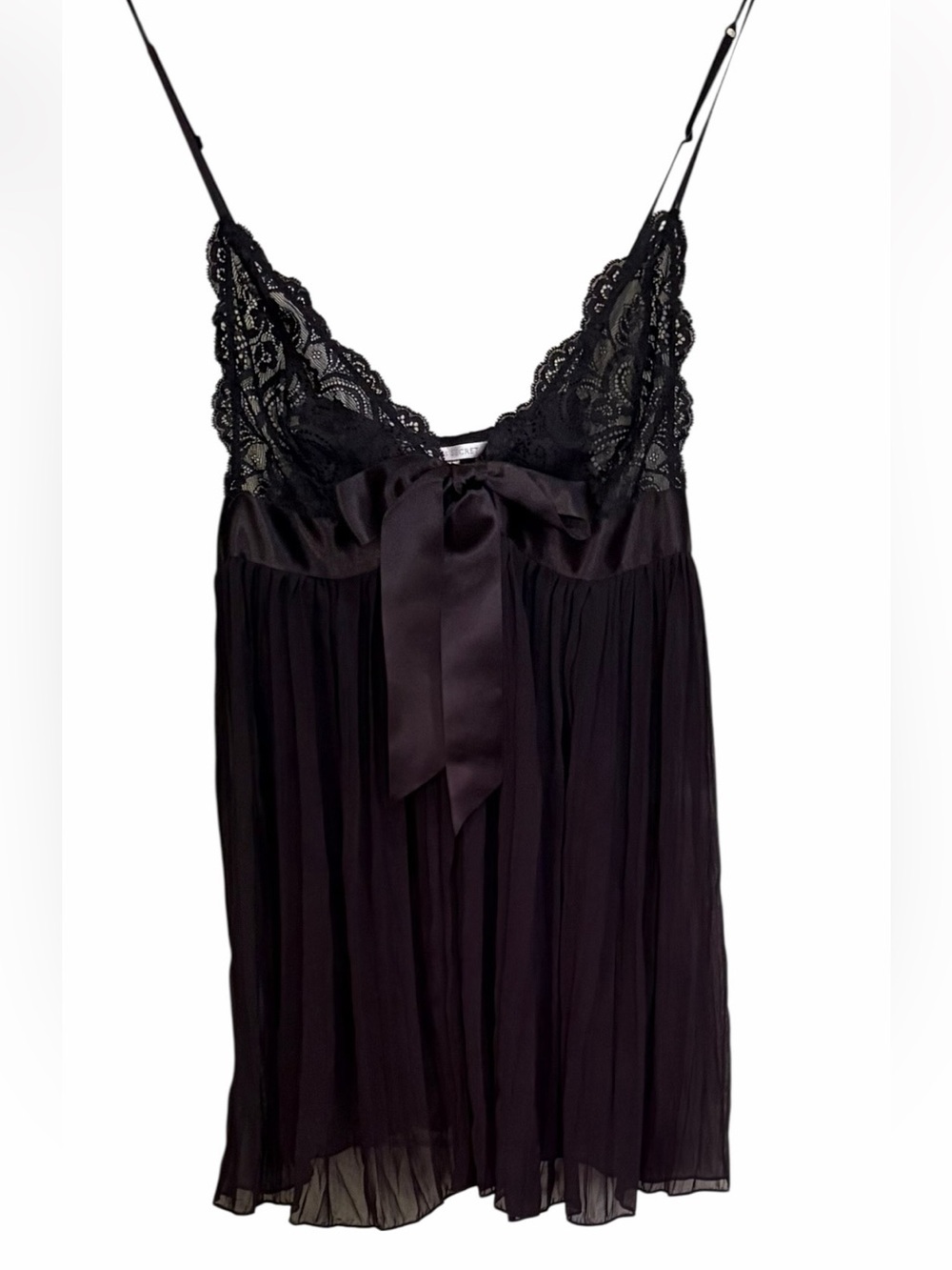 Victoria’s Secret Black Sheer Babydoll Lingerie Top